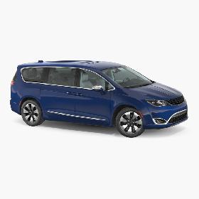3D Generic Hybrid Minivan